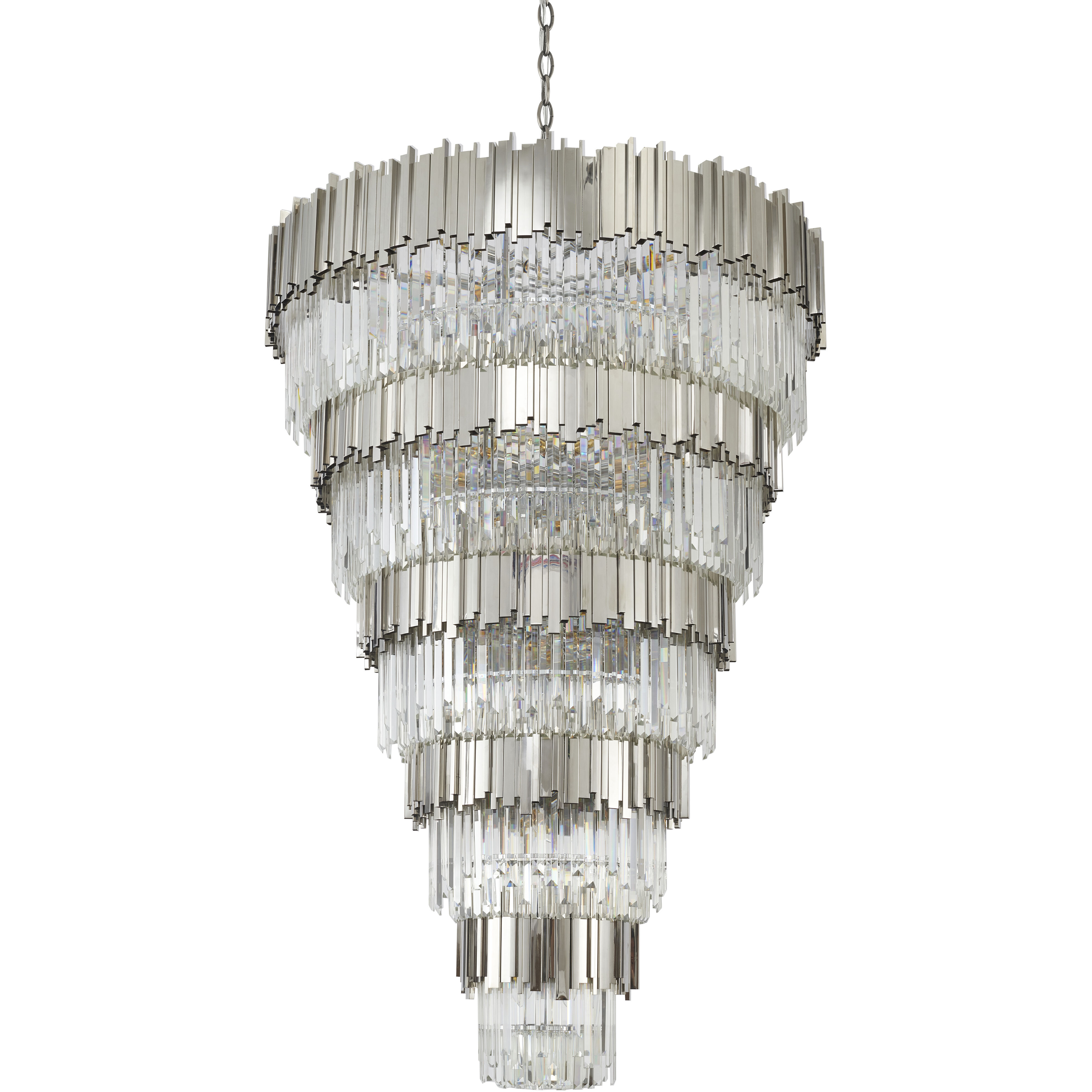 Canada 60 Light 43.4 inch Chrome Chandelier Ceiling Light